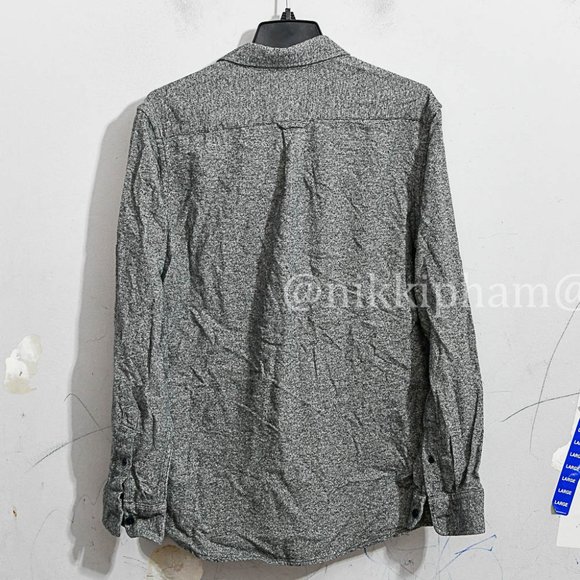 NWT Grayers Men's Heritage Flannel Long Sleeve  in Gray - Picture 6 of 8